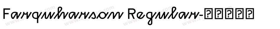 Farquharson Regular字体转换